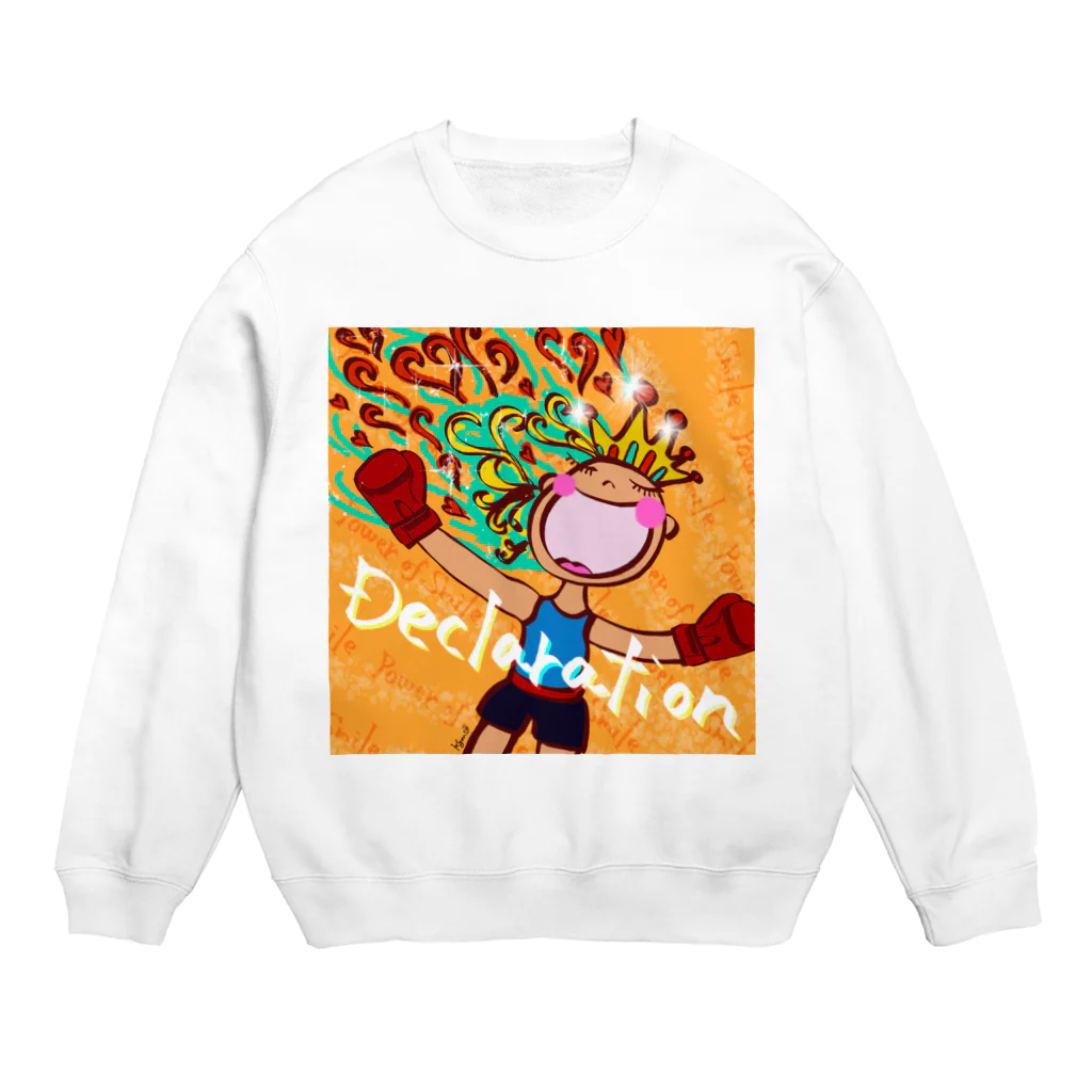 Power of Smile -笑顔の力-のDeclaration Crew Neck Sweatshirt