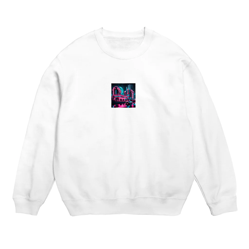 goo1の夜のドライブ Crew Neck Sweatshirt