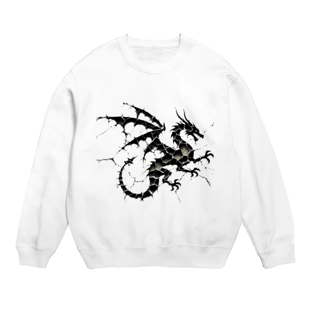 hoodie styleの朽ち果てぬドラゴン Crew Neck Sweatshirt