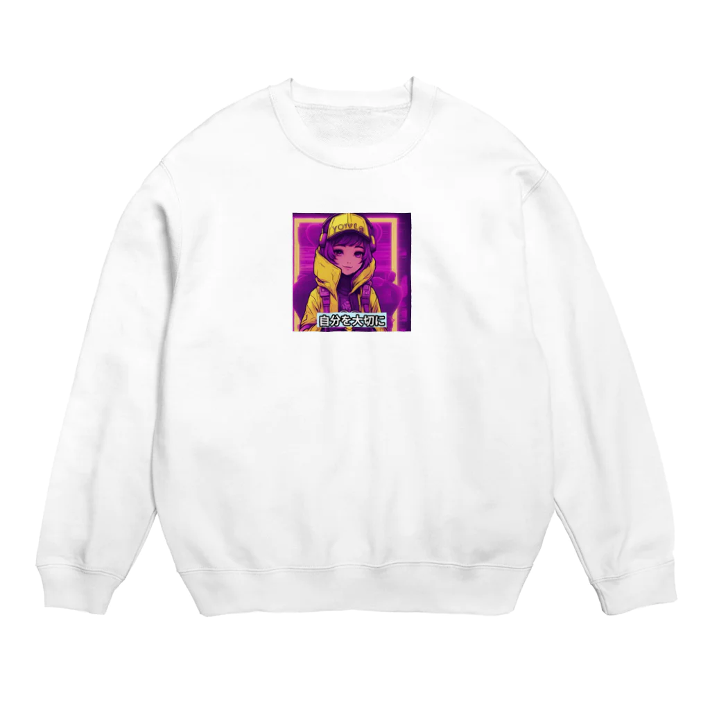 evahmonの光の戦士シリーズ・ひかりちゃん Crew Neck Sweatshirt