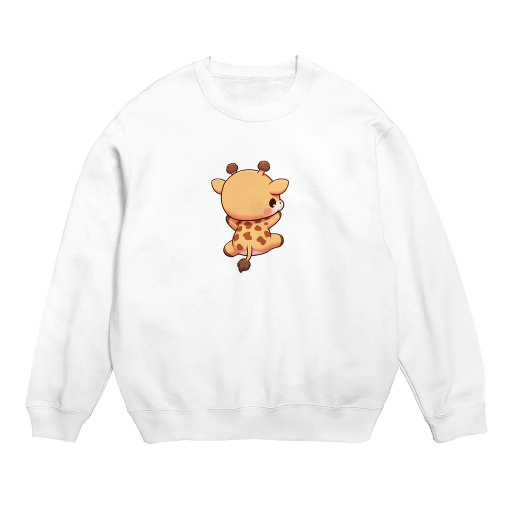 ゆづるの首を使わないキリン Crew Neck Sweatshirt