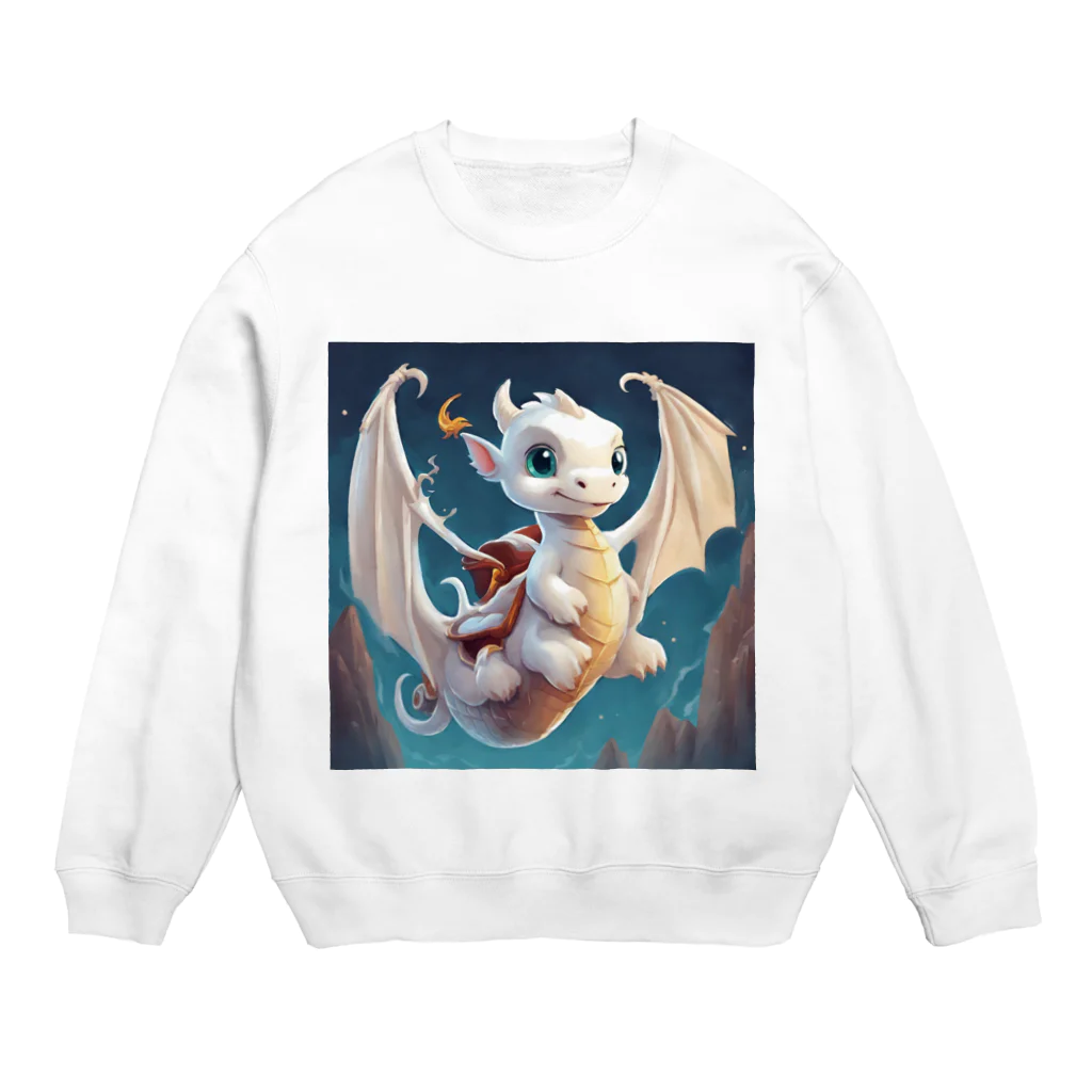 the blue seasonの空の冒険者：若きドラゴンの初飛行 Crew Neck Sweatshirt