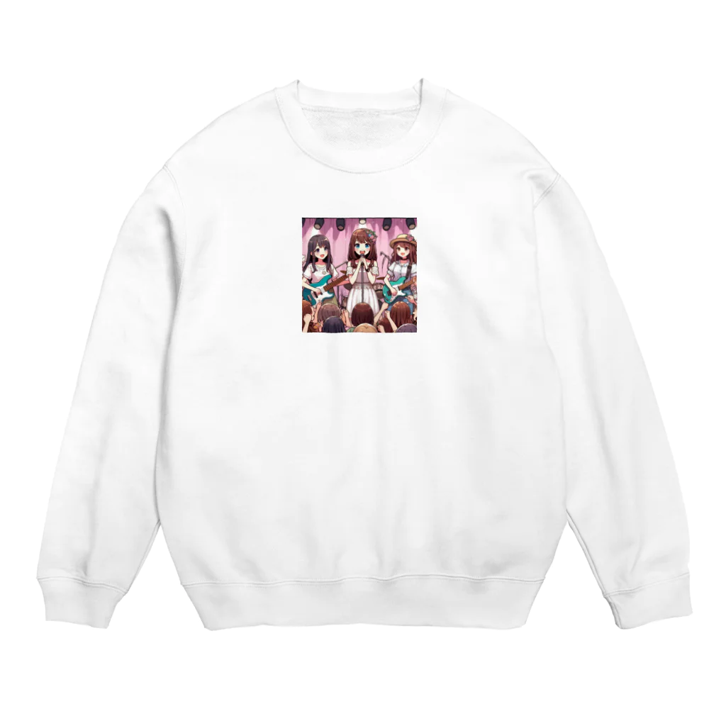 k.corporationのAI美女バンド Crew Neck Sweatshirt