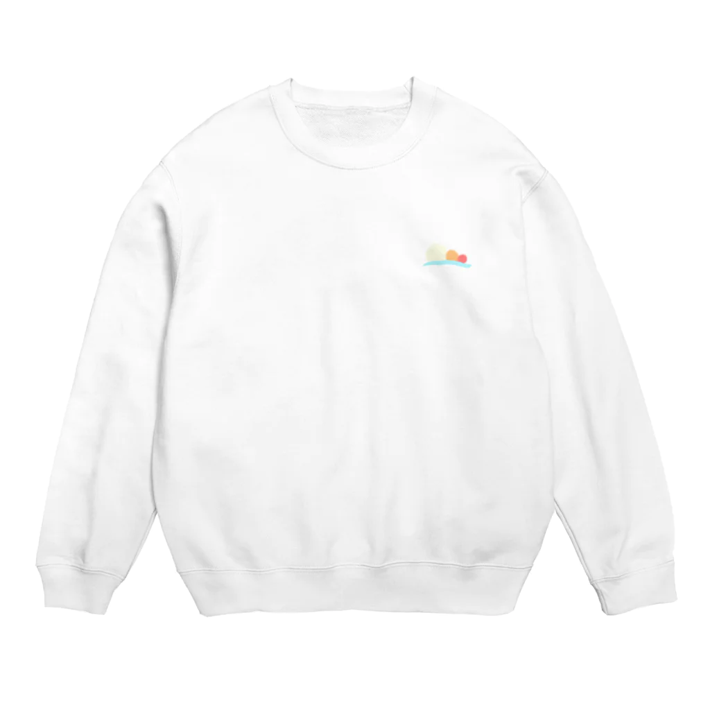 しけしけくんのグッズ置き場の太陽と海 Crew Neck Sweatshirt