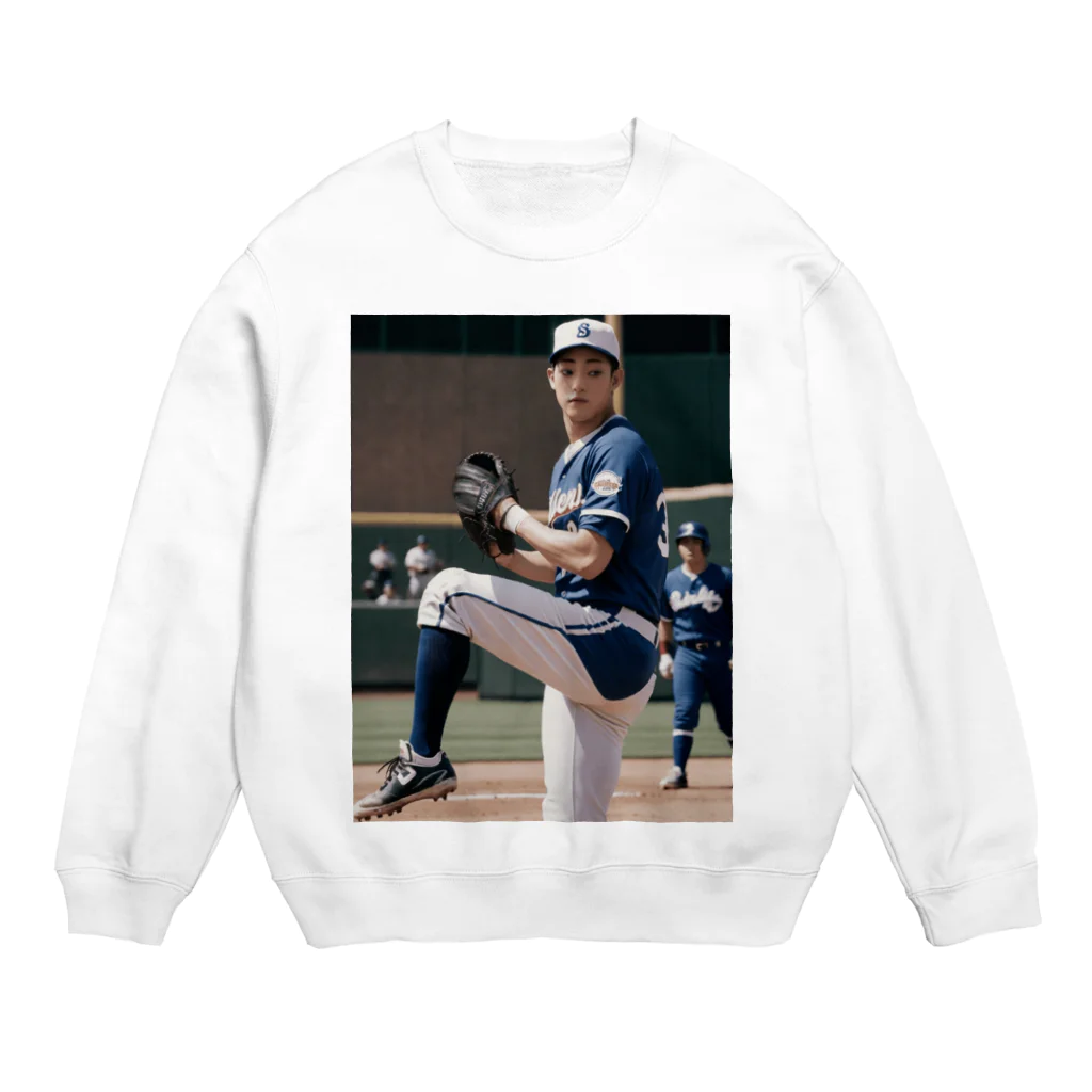 りん　チャンネルのAI野球 Crew Neck Sweatshirt