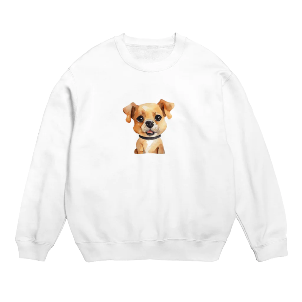 ワッフル ショップのいぬのワッフルくん Crew Neck Sweatshirt