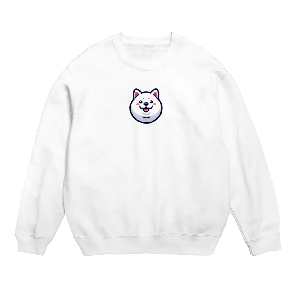 excitekonnoの丸顔シリーズ柴犬バージョン Crew Neck Sweatshirt