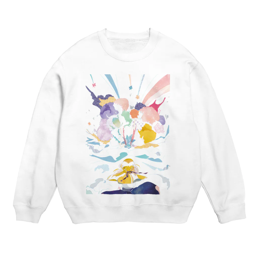 背骨の終わりの始まり Crew Neck Sweatshirt