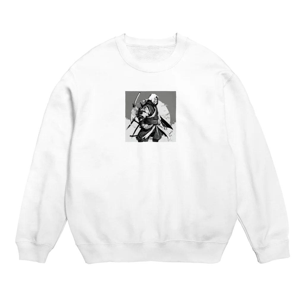 にんにんにんじゃのベテラン忍者のグッズ Crew Neck Sweatshirt