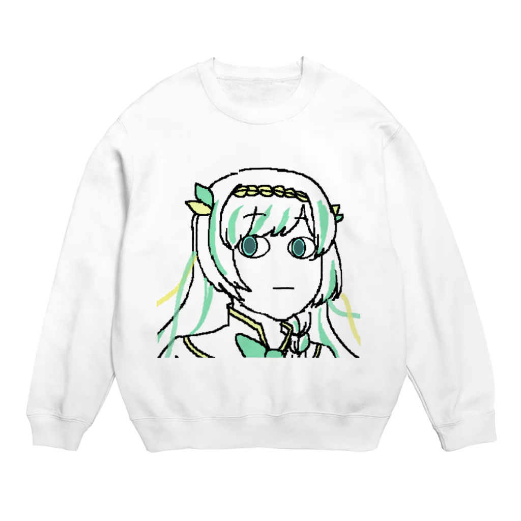 usabit.のぐっず屋さんのにゃこ師手描きルナティア・アヴィンスター Crew Neck Sweatshirt