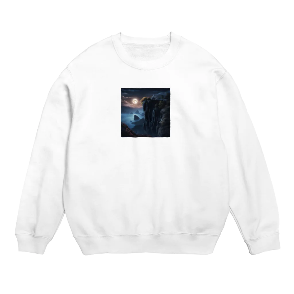 vectoの月崖 Crew Neck Sweatshirt