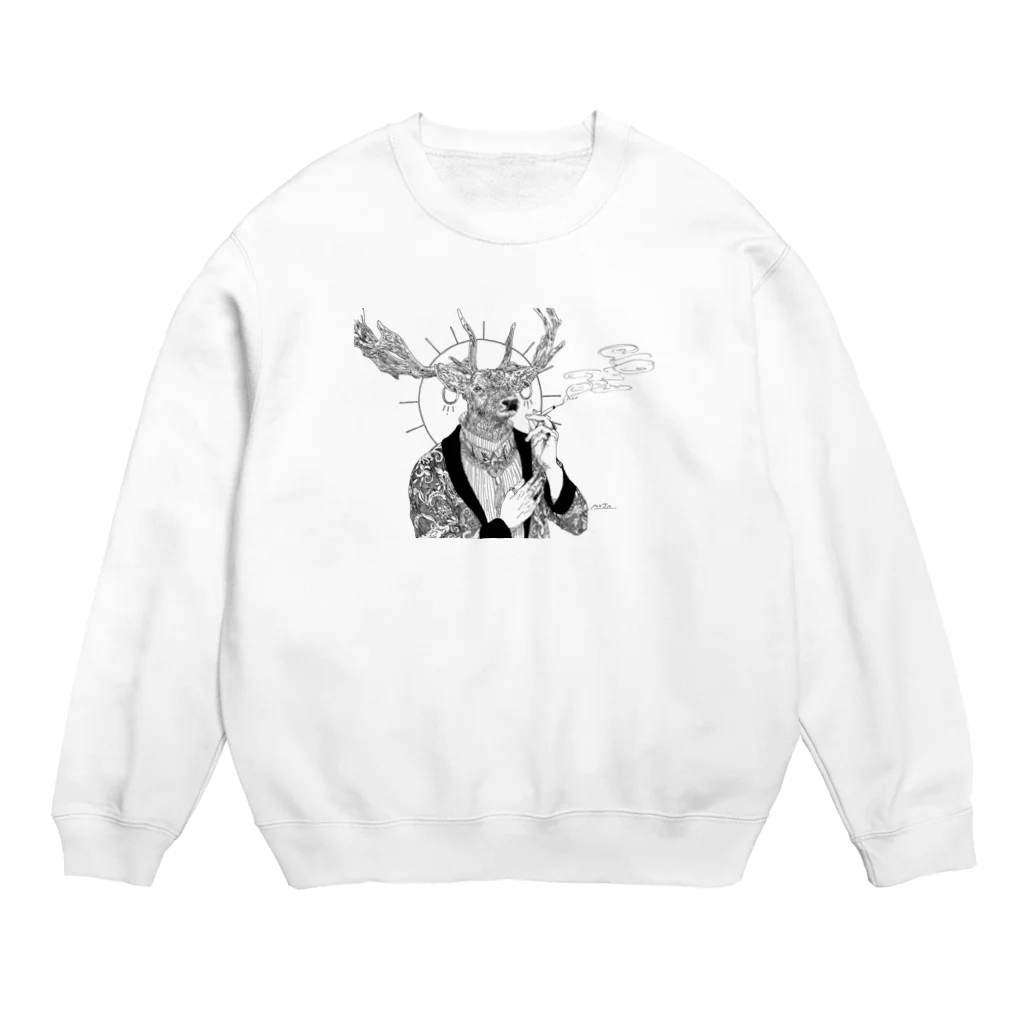 moja shopのjesus.. Crew Neck Sweatshirt