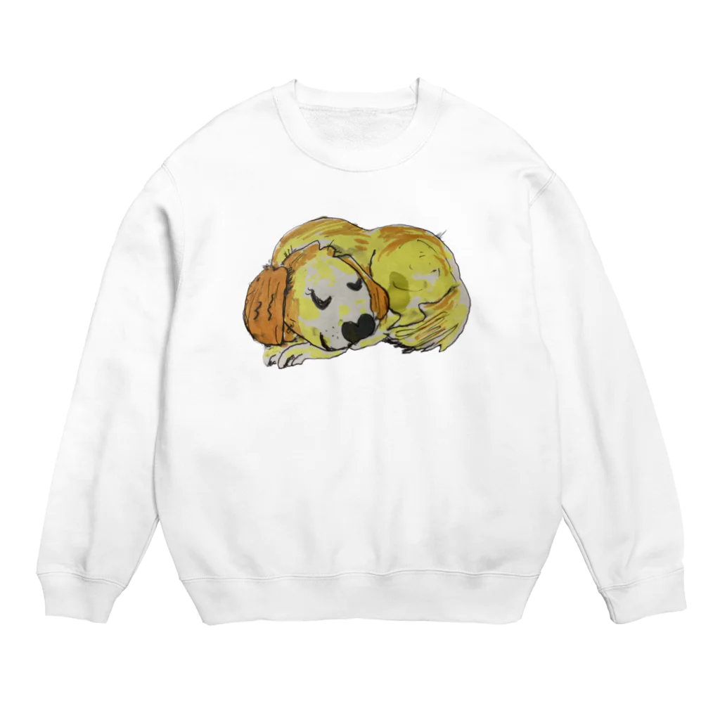 APPLEBeeの手描きゴールデンレトリーバー Crew Neck Sweatshirt