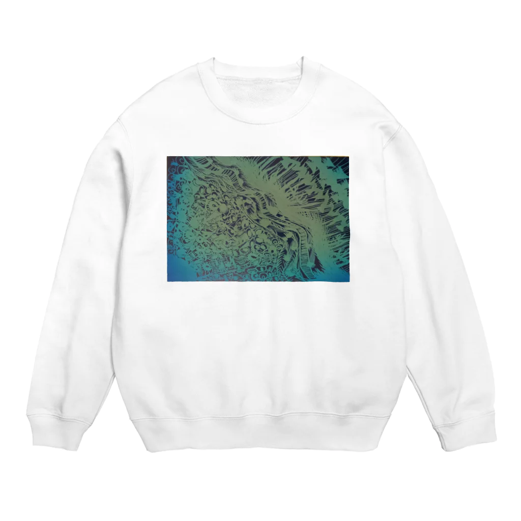 runboの太陽と龍 Crew Neck Sweatshirt