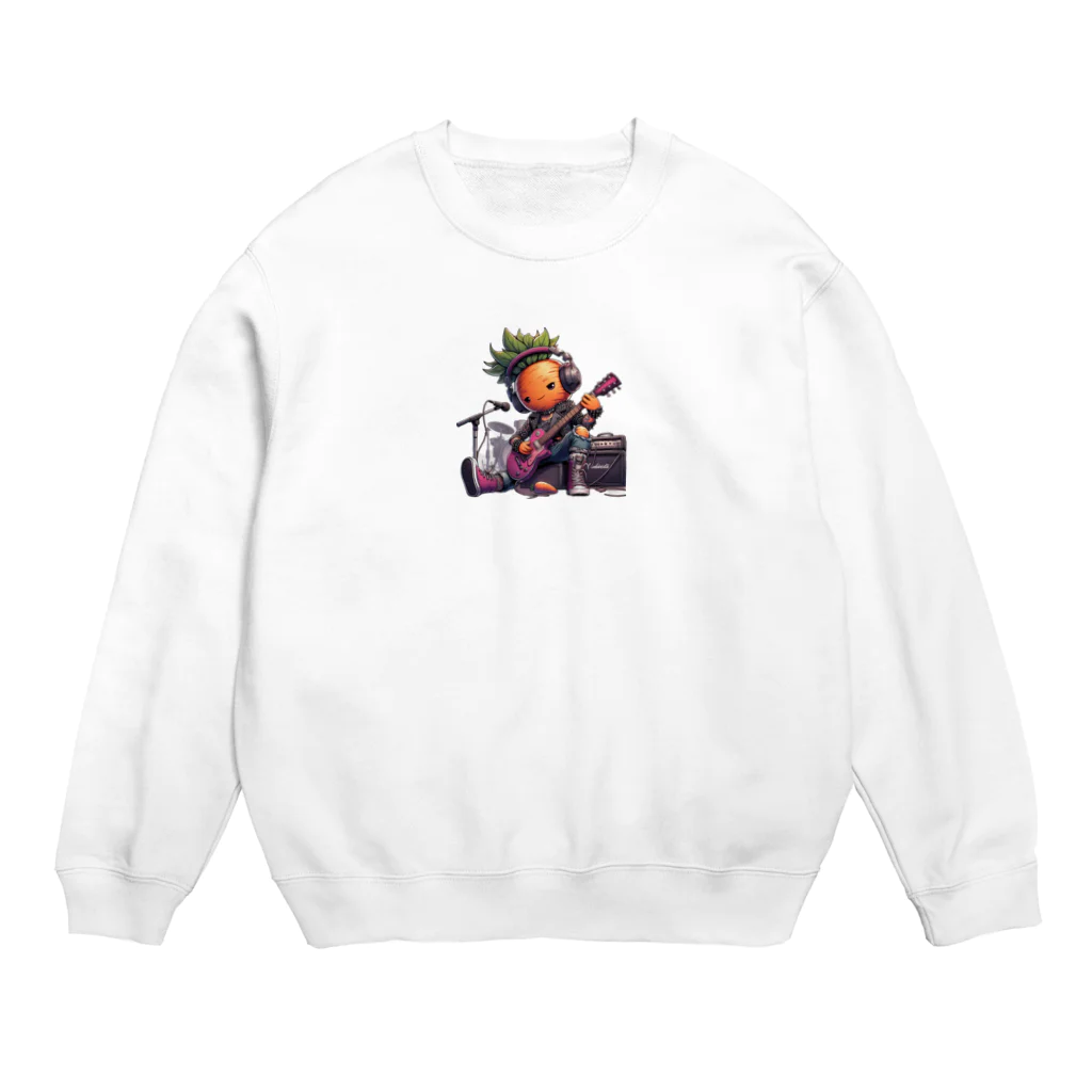 おふざけのロック人参 Crew Neck Sweatshirt