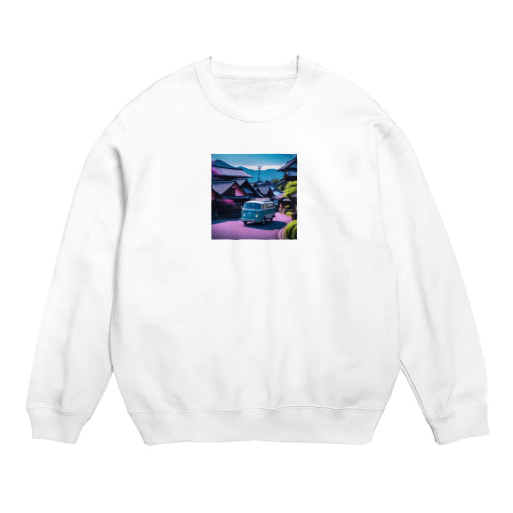 ta95の五箇山合掌造り集落（岐阜県）を旅するワーゲンバス Crew Neck Sweatshirt