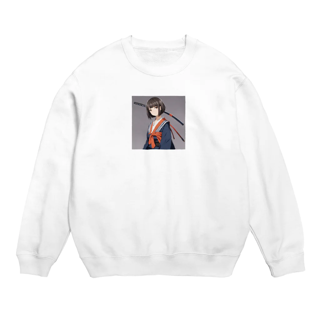 中原ひろふみのSAMURAI女史 Crew Neck Sweatshirt