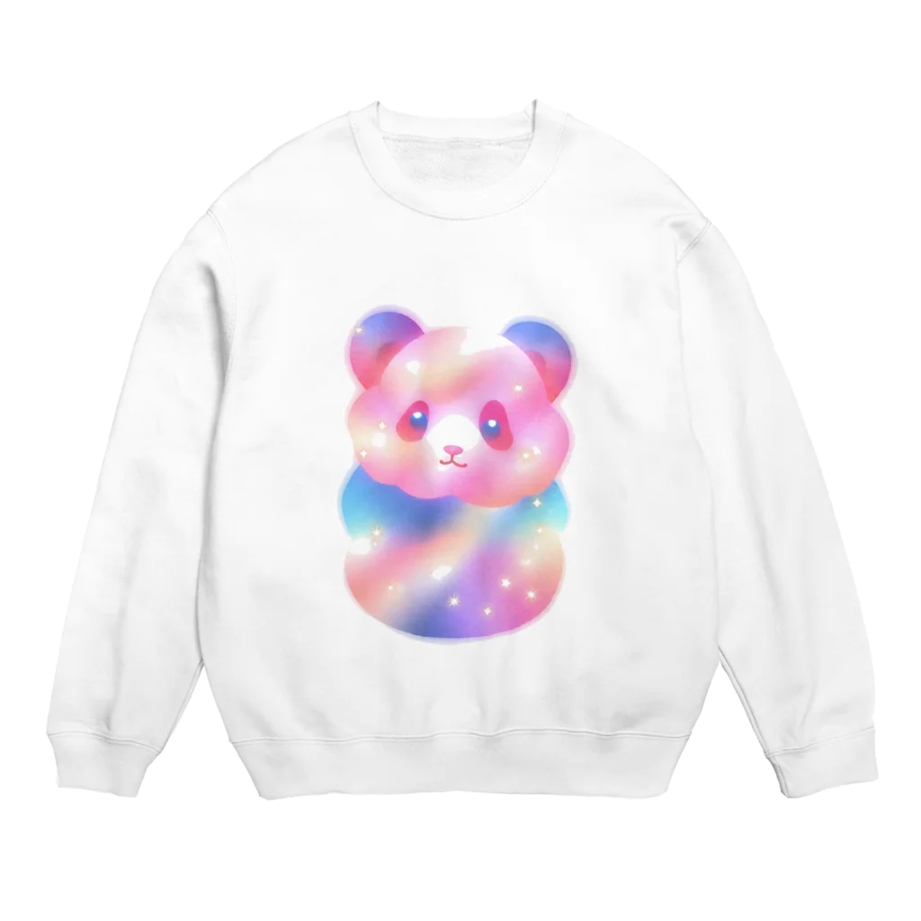 ゆめかわSHOPの（パンダ）ふわふわわたあめ動物園 Crew Neck Sweatshirt