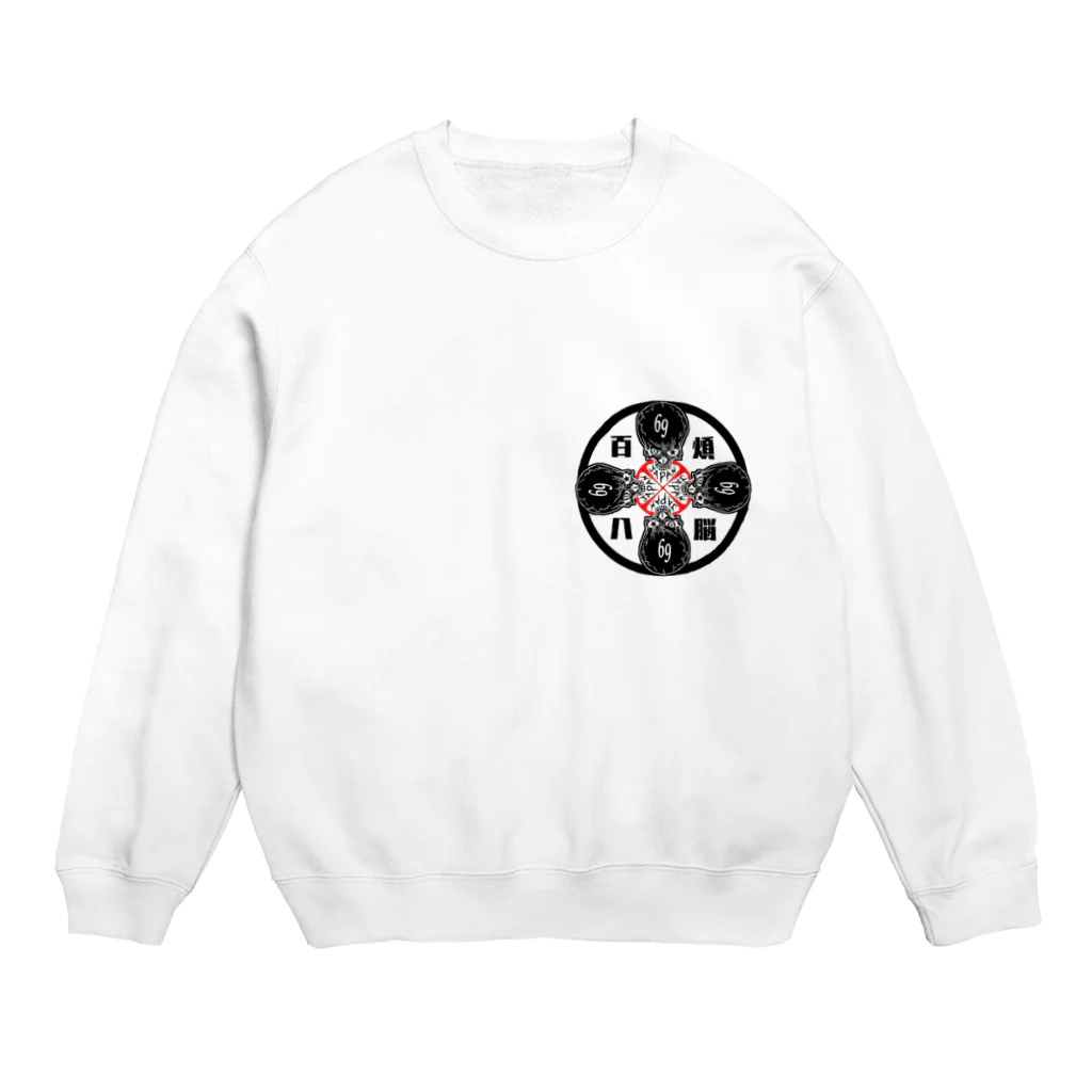 NEOJAPANESESTYLE                               のSkull Rock  Crew Neck Sweatshirt