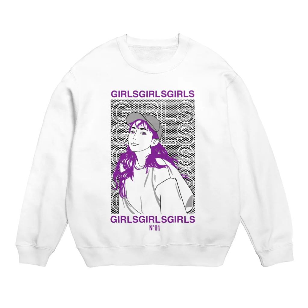 girlsgirlsgirlsのGirls Girls Girls N°01 type-B Crew Neck Sweatshirt