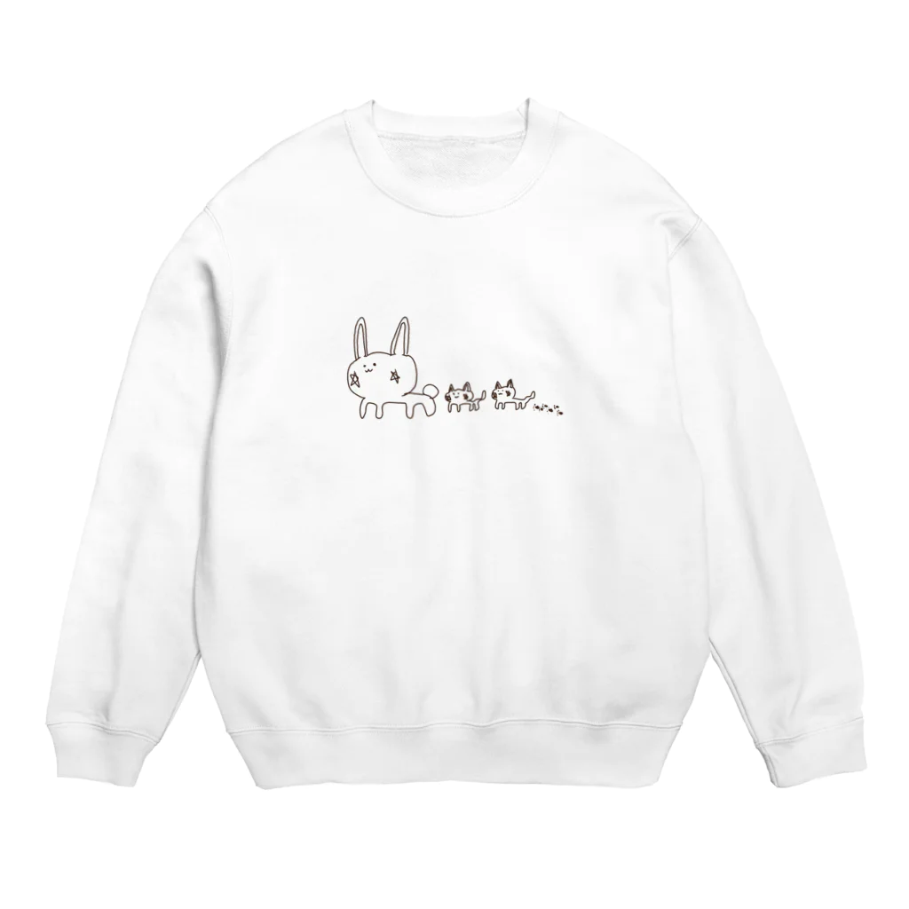 星乃荊サクのうさねこ Crew Neck Sweatshirt