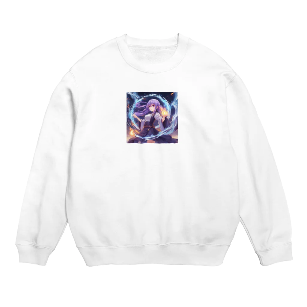 TAMAGAWAの炎と水の魔法使い Crew Neck Sweatshirt