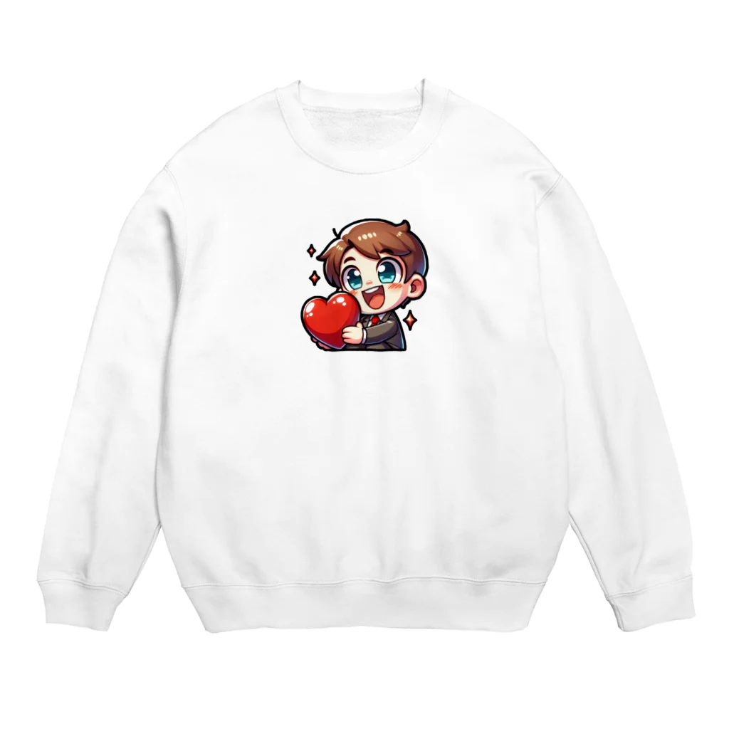 KAWAKAMI-SENTAROUのチョコレートよりも甘い笑顔 Crew Neck Sweatshirt