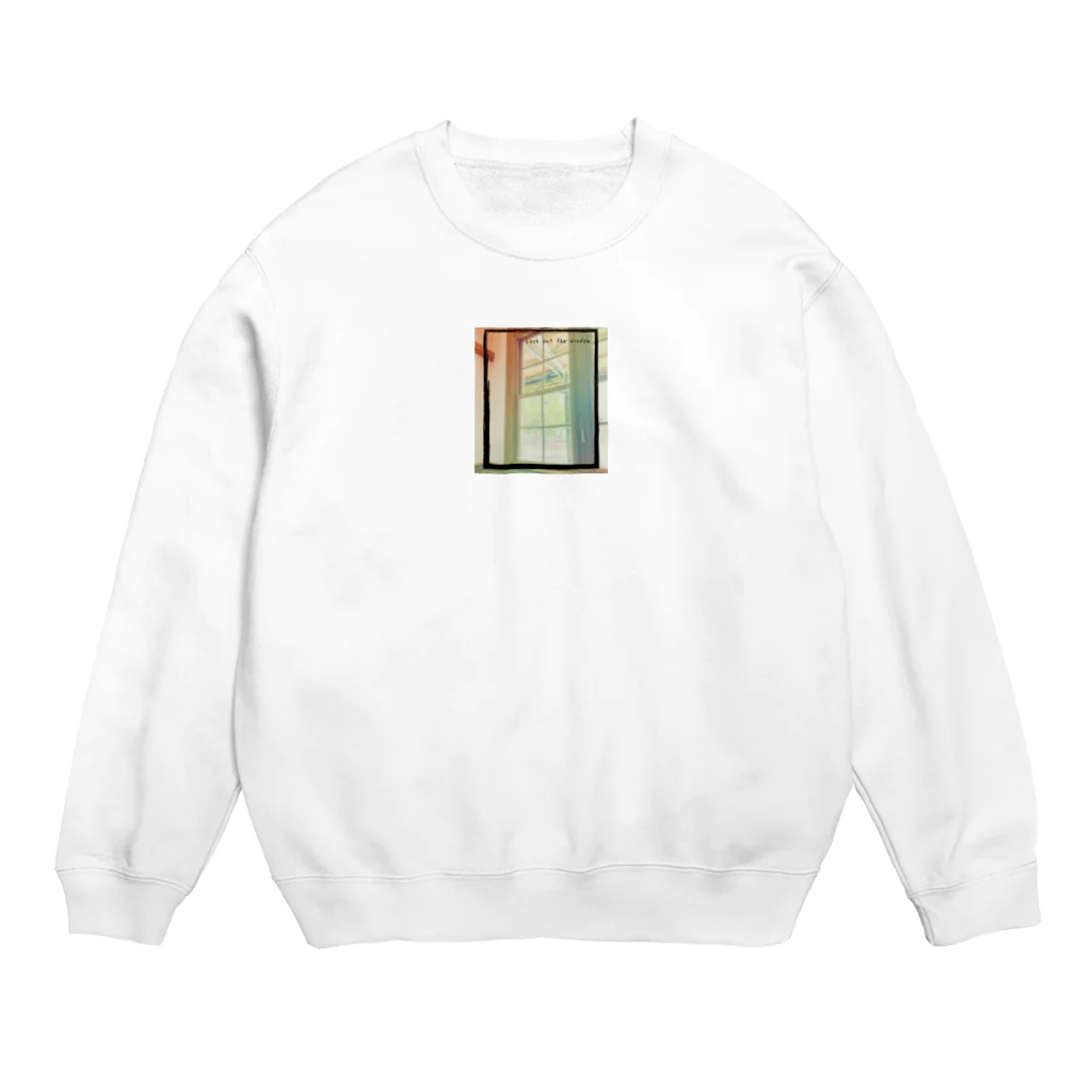 Fumi_noconocoのLook out the window Crew Neck Sweatshirt