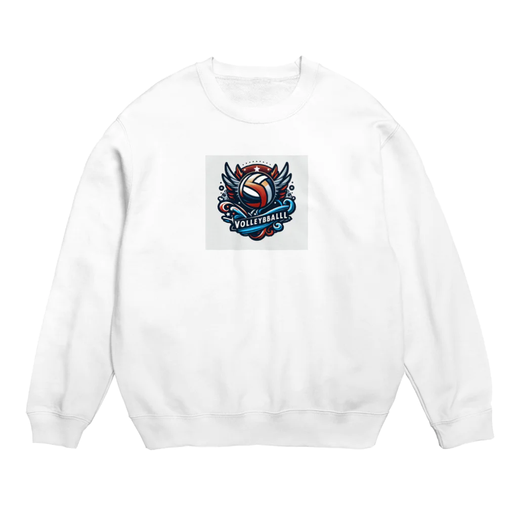 【volleyball online】のLINEスタンプ風 Crew Neck Sweatshirt