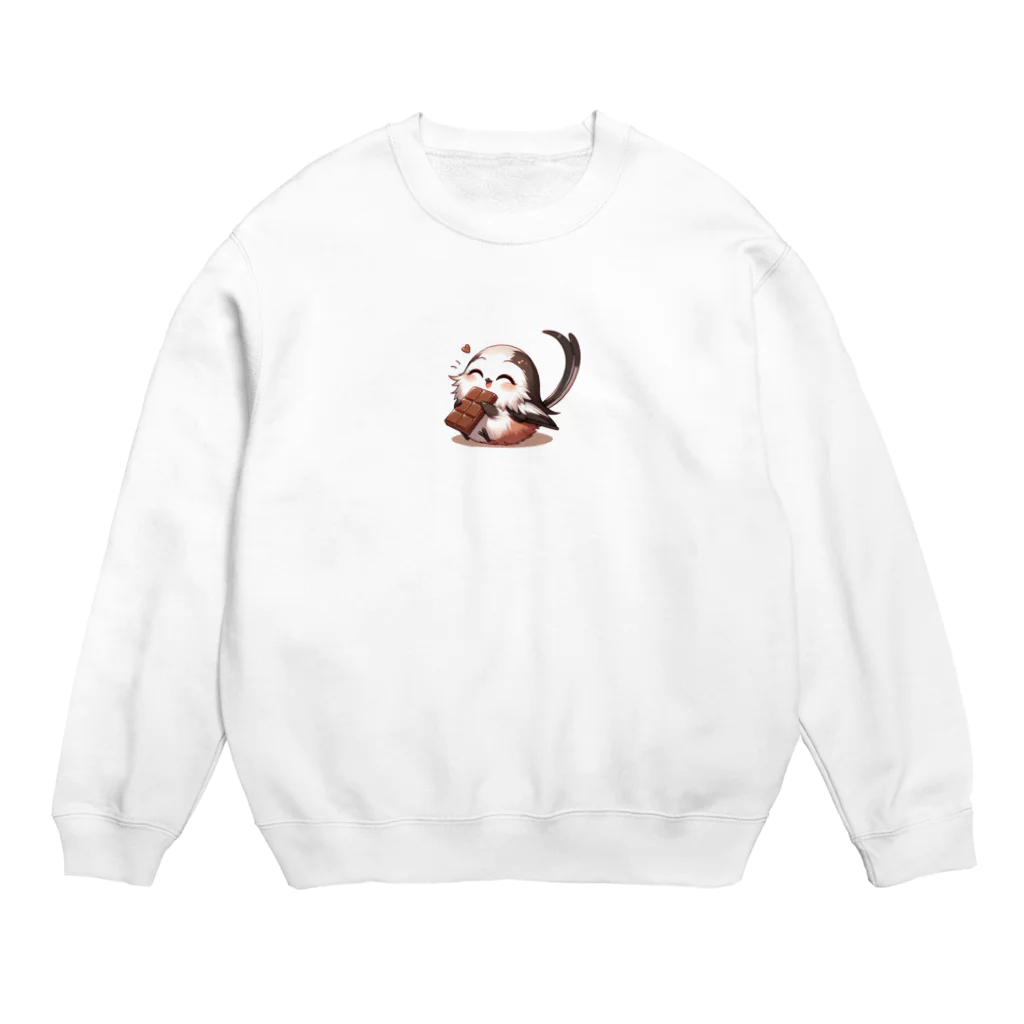 riyuriyu214のチョコエナガ Crew Neck Sweatshirt