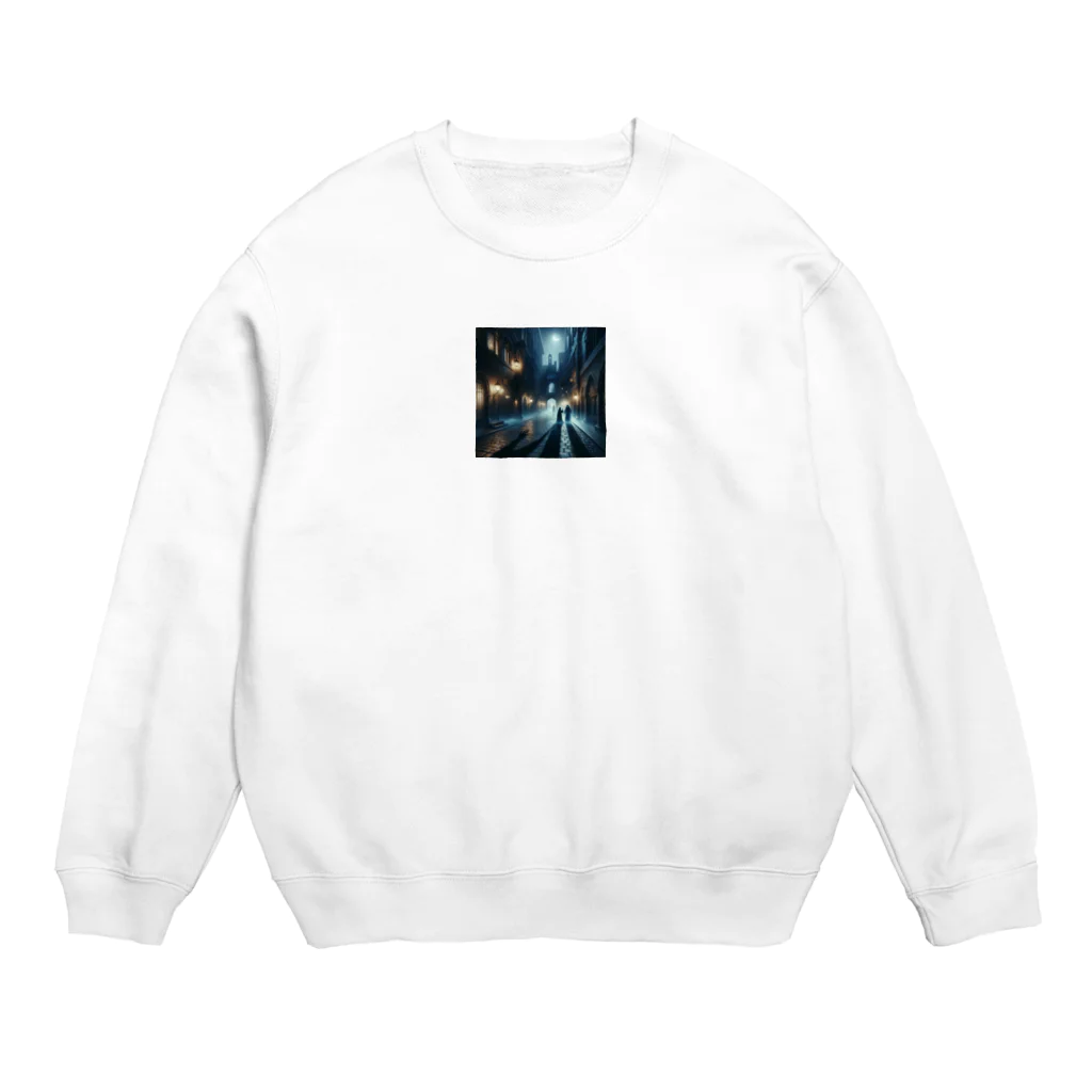 たろすけの「影の中のウィスパー」 Crew Neck Sweatshirt