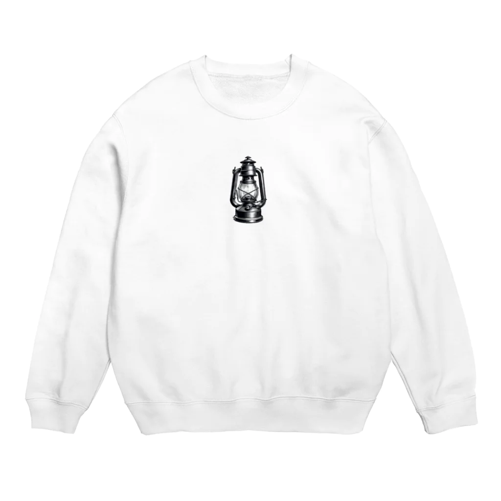 shira009のシンプルオイルランタン Crew Neck Sweatshirt