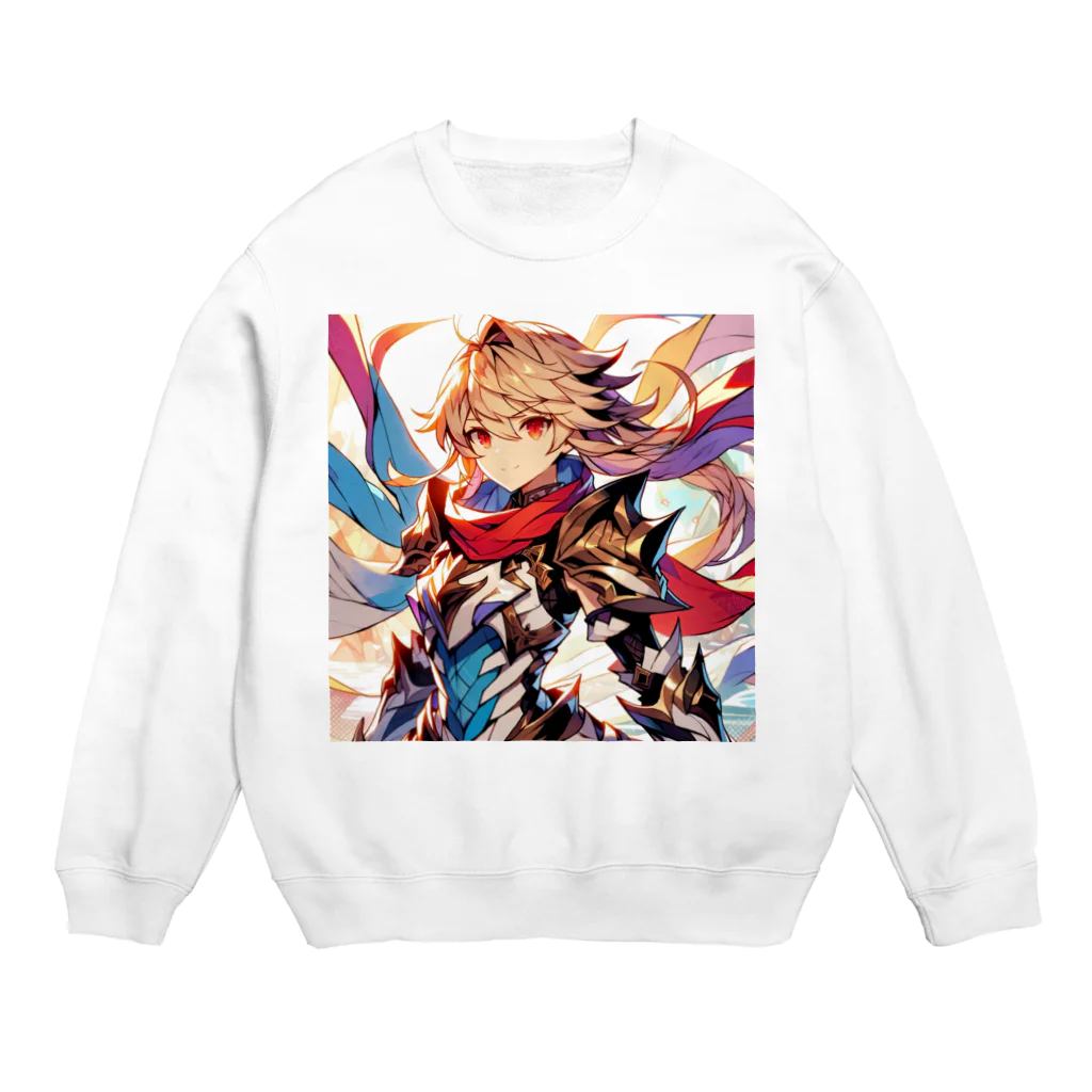 しんがんのヒーロー風なAI美女 Crew Neck Sweatshirt