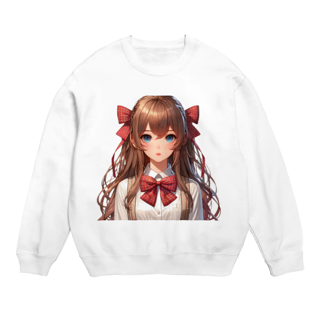 AIchan（AIイラスト）の愛022 Crew Neck Sweatshirt