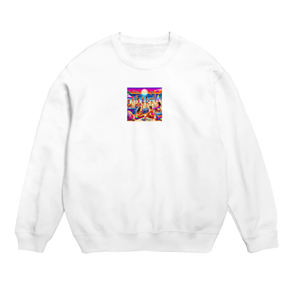 たてっぴのショップの思い出の世界へタイムトラベル！ Crew Neck Sweatshirt