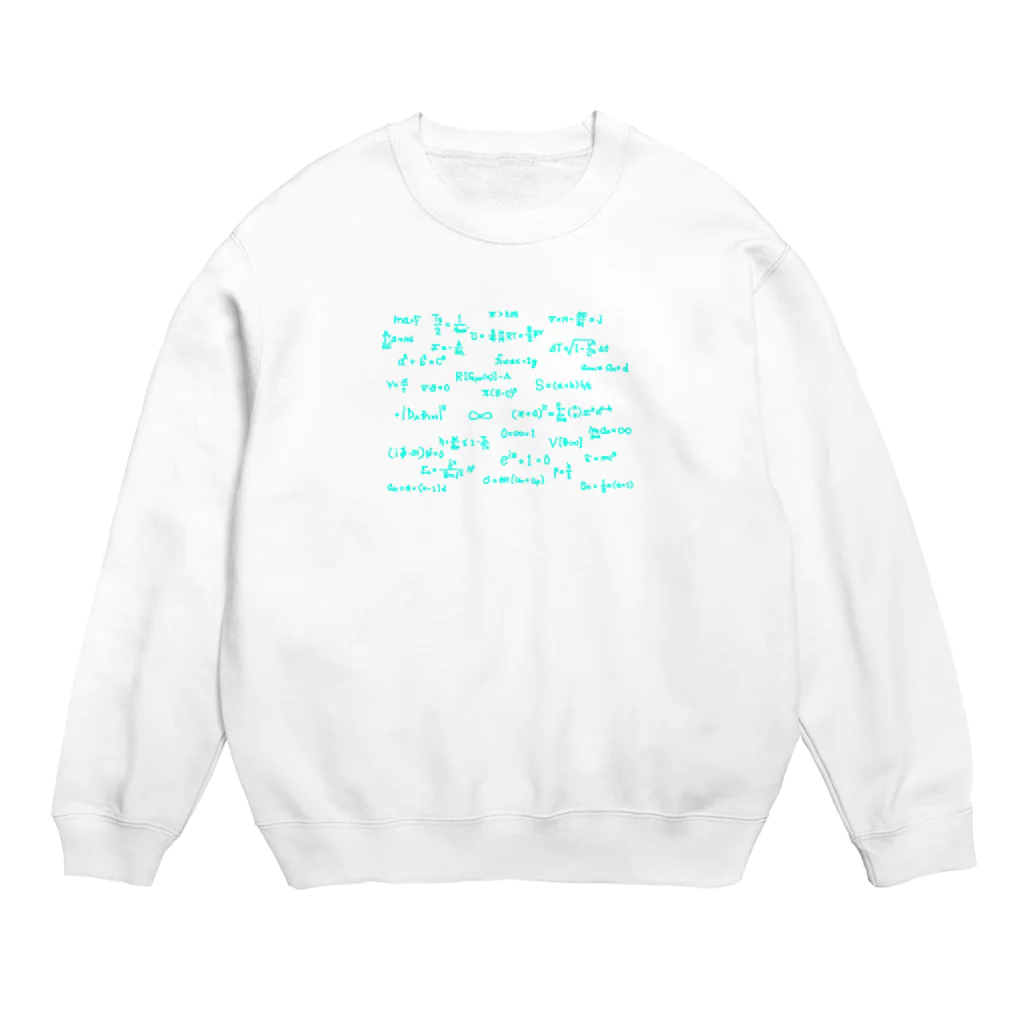 popppnの物理の数式 Crew Neck Sweatshirt