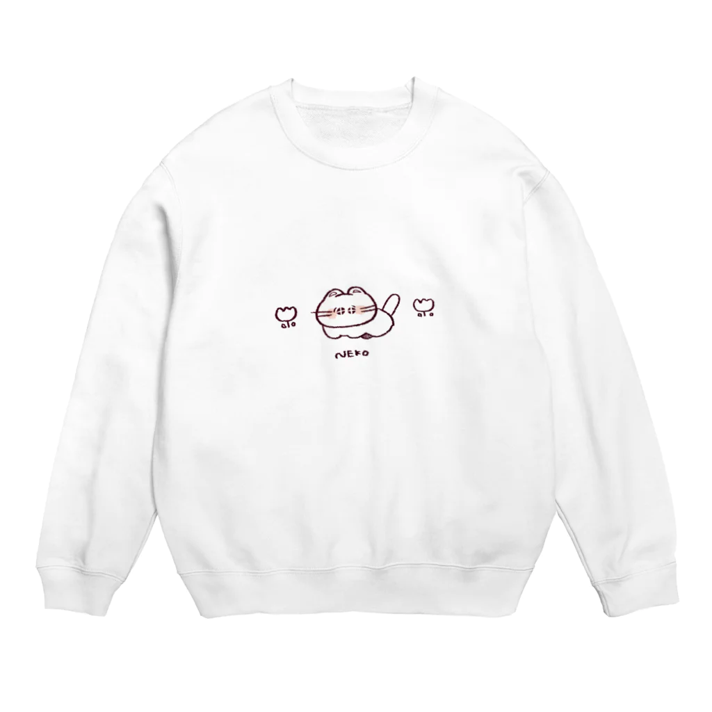 nomo_teのねこ Crew Neck Sweatshirt