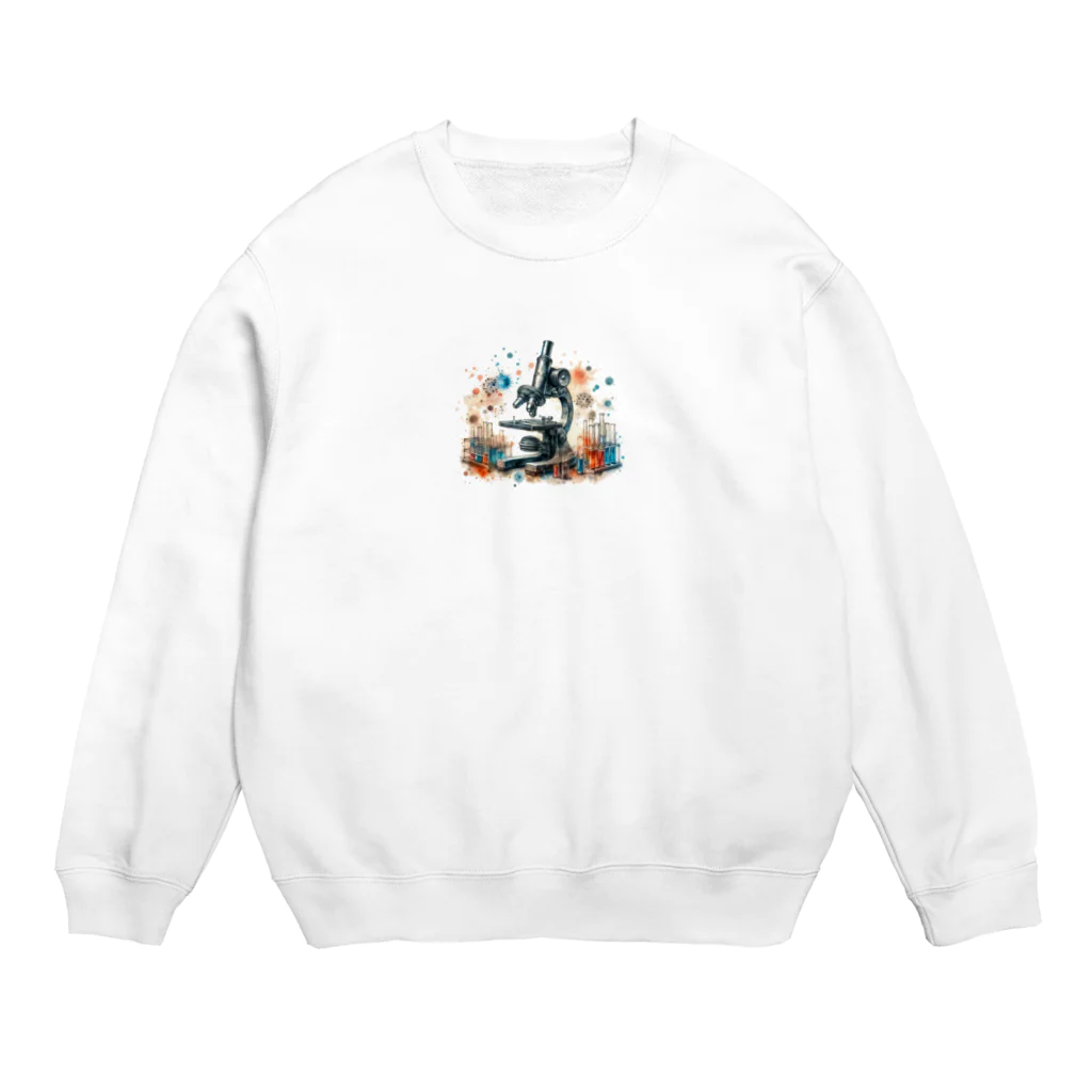 science closet（科学×ファッション）の顕微鏡　~ミクロの世界~ Crew Neck Sweatshirt