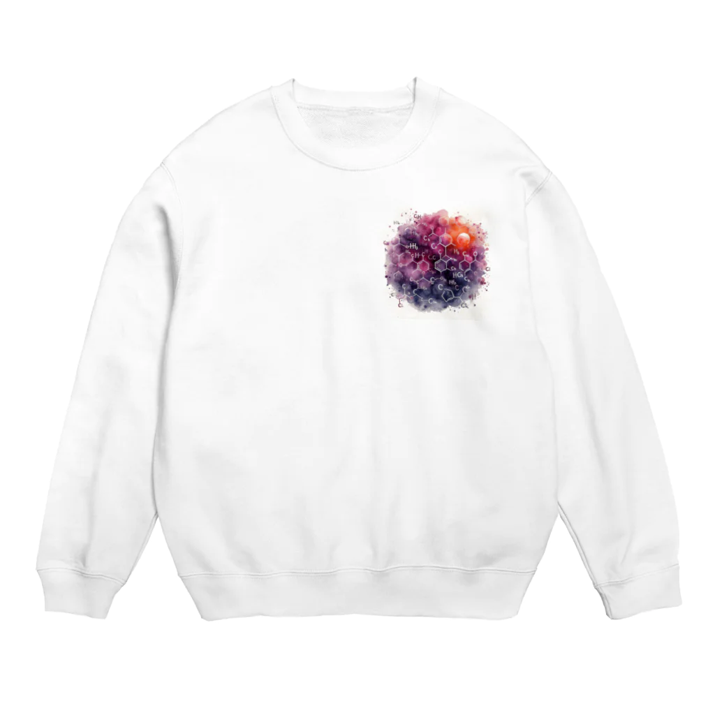 science closet（科学×ファッション）の惑星の化学反応式 Crew Neck Sweatshirt