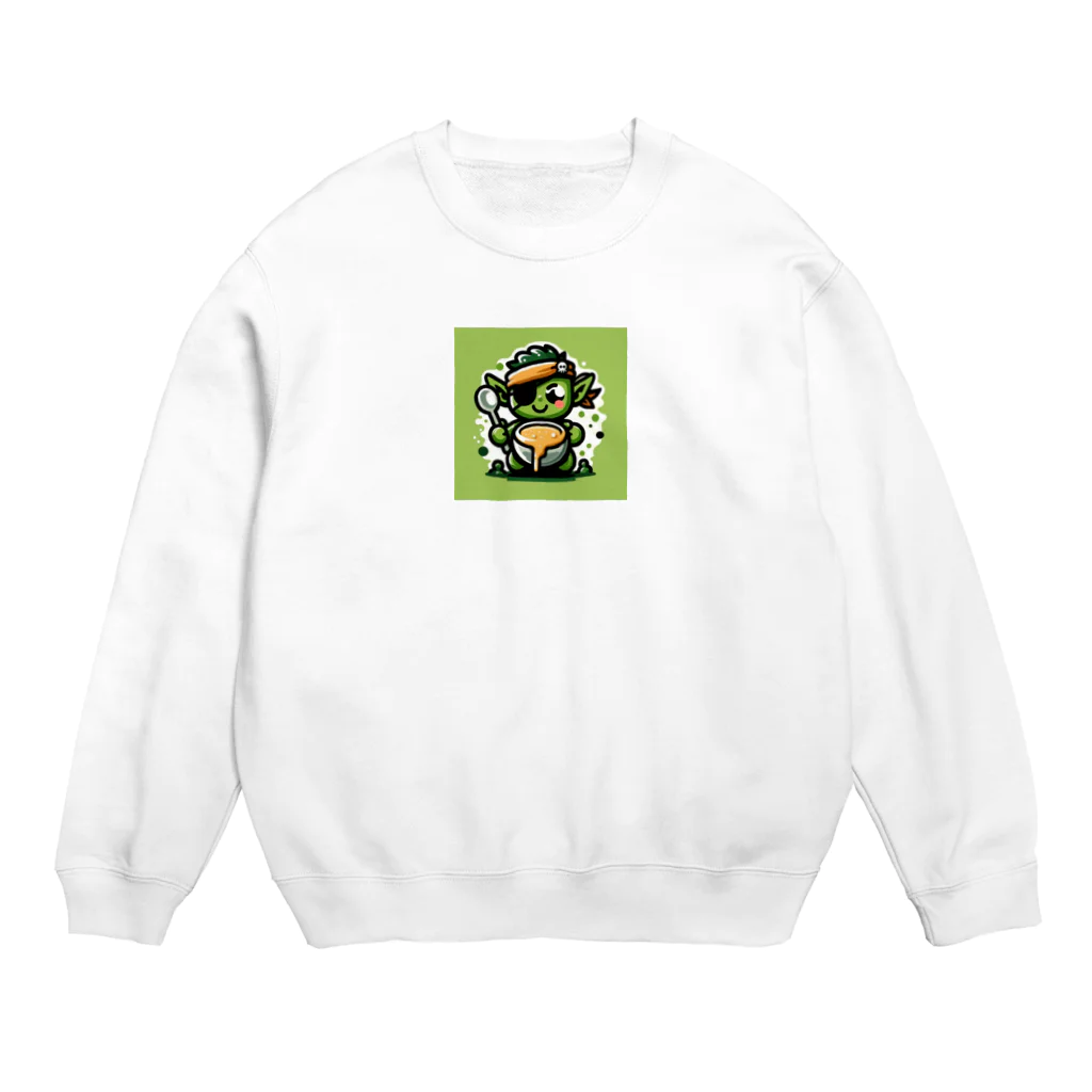 プリンゴブリンのプリンゴブリンくん Crew Neck Sweatshirt