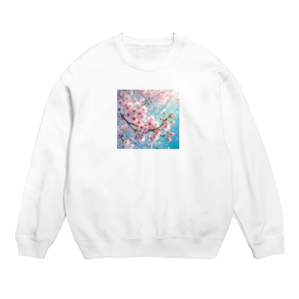 終わらない夢🌈の美しい桜🌸✨ Crew Neck Sweatshirt