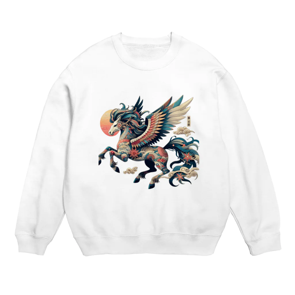 FUMYの雅彩ペガサス - Gasa Pegasus Crew Neck Sweatshirt