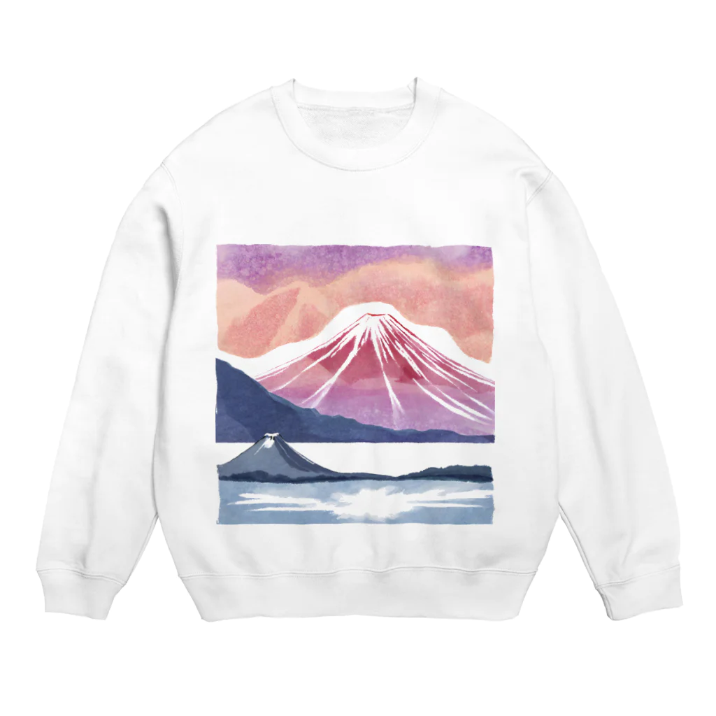 気分屋のものおき。のえも富士 Crew Neck Sweatshirt