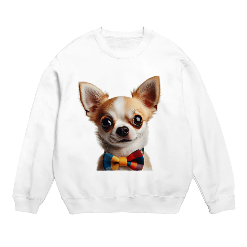 ちわわんのちわわん Crew Neck Sweatshirt