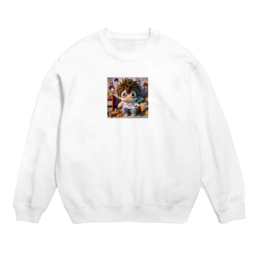 ニコネガショップのニート君 Crew Neck Sweatshirt