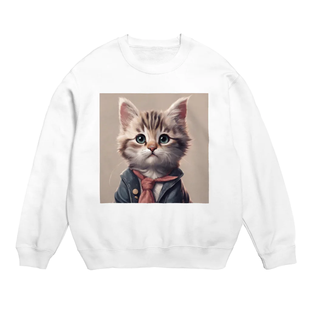 machaの猫友クラブ Crew Neck Sweatshirt