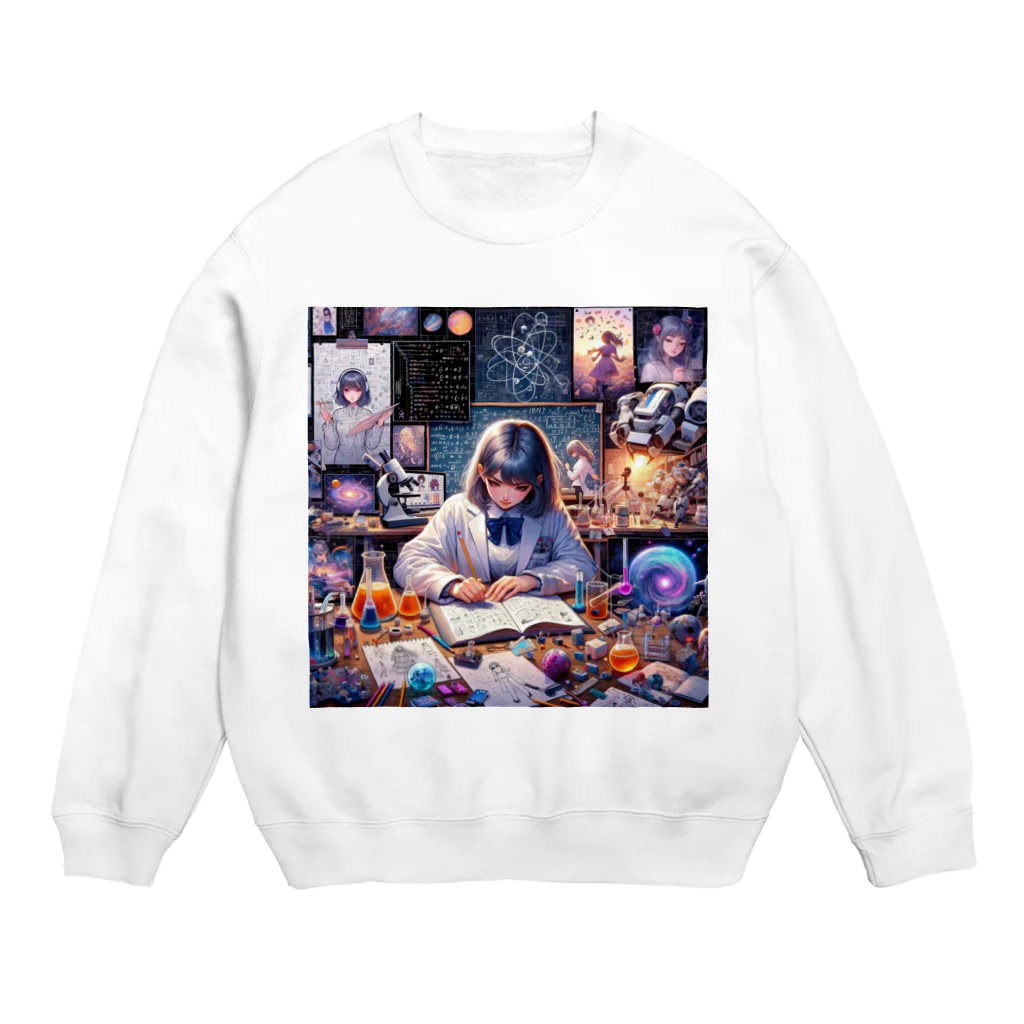 yumeの美しい研究者 Crew Neck Sweatshirt