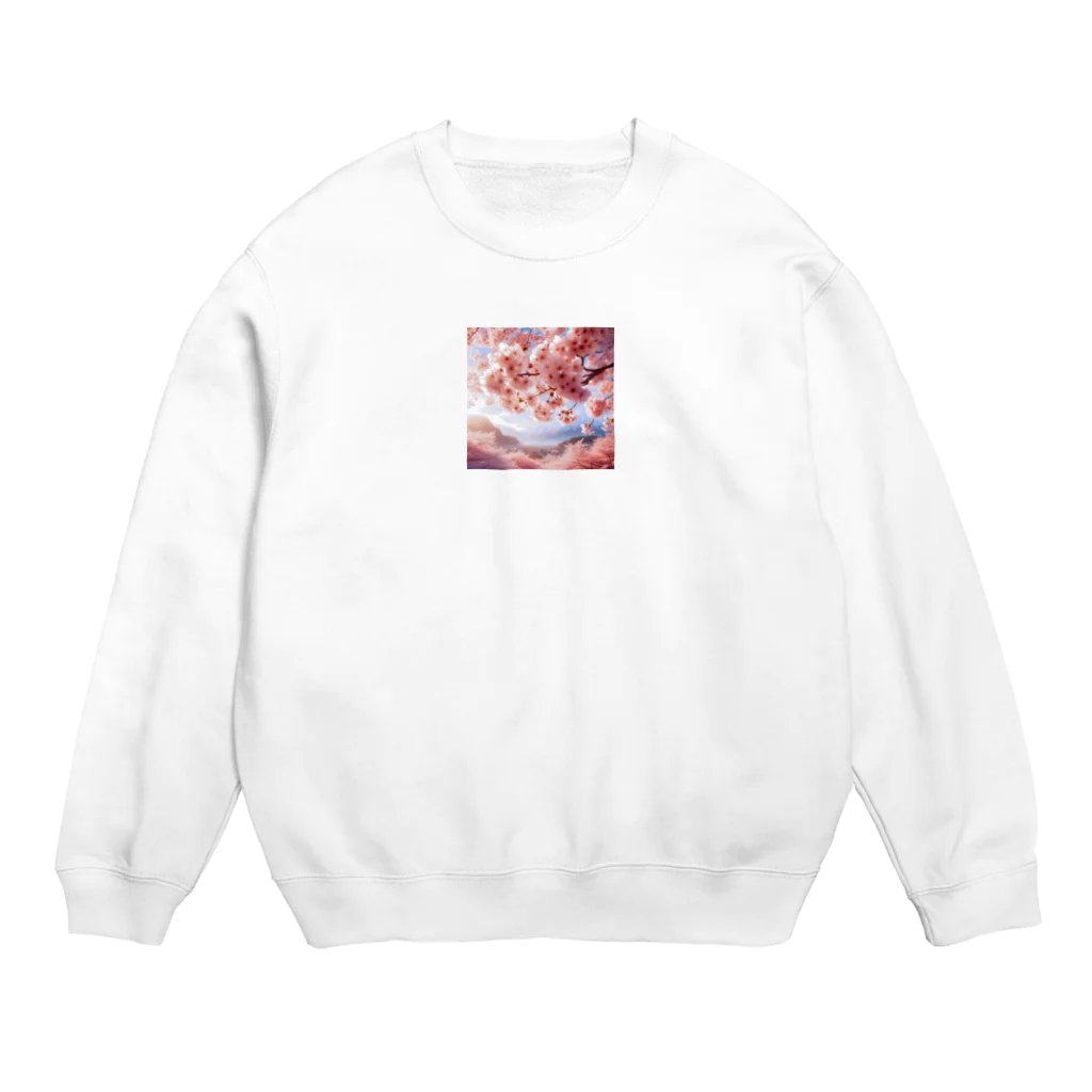 終わらない夢🌈の美しい桜🌸 Crew Neck Sweatshirt