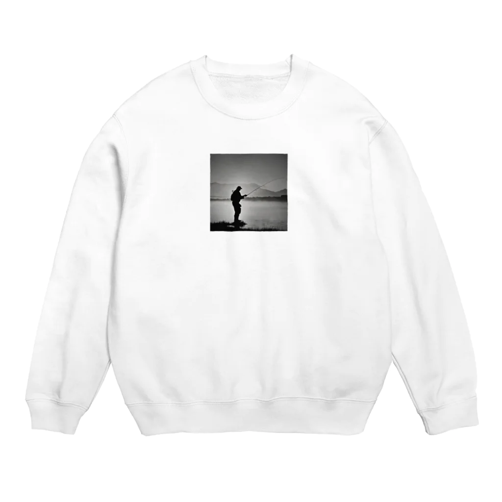 keiryuufly1214の朝焼けの釣り Crew Neck Sweatshirt