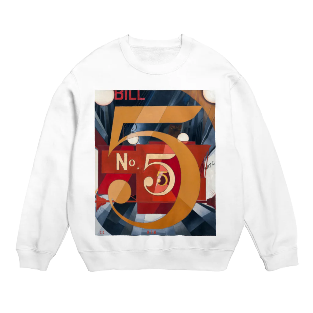 パブリックドメインさんのチャールズ・デムス charles demuth No5 金のNo.5 スウェット